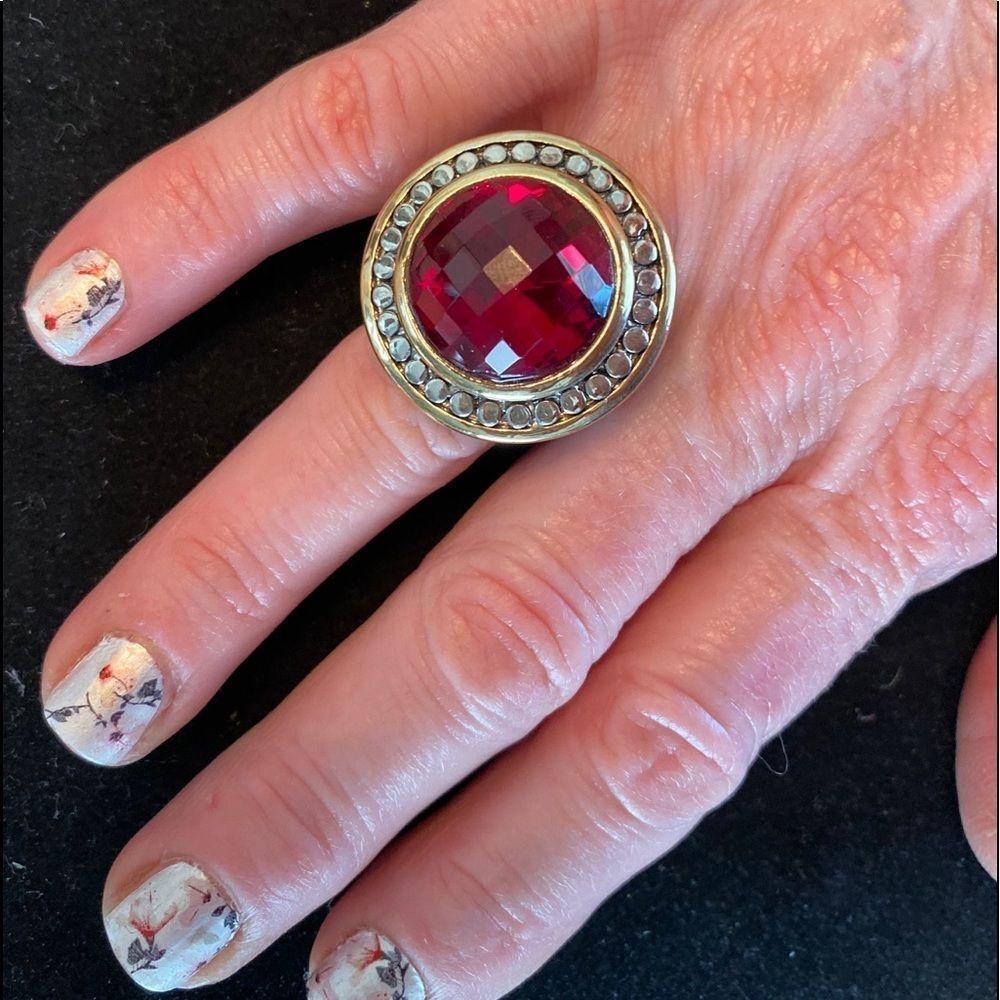 Simulated Ruby Ring - Picture 2 of 4